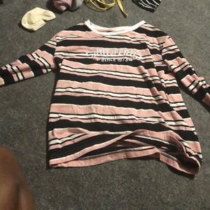 pink and black Santa Cruz long sleeve t shirt